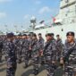 Koarmada I menggelar Apel Kesiapan Pasukan di Dermaga Pondok Dayung Jakarta, pada Senin (20/04/2026) sebagai bagian dari rangkaian Latihan Operasi Laut Gabungan (Latopslagab) TNI AL Tahun 2026.
