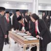 Menteri Agraria dan Tata Ruang/Kepala Badan Pertanahan Nasional (ATR/BPN), Nusron Wahid, melantik 85 pejabat yang terdiri dari 84 Pejabat Administrator dan 1 Pejabat Fungsional pada Rabu (29/04/2026).