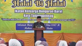 Wali Kota Tanjungpinang, H. Lis Darmansyah, S.H saat menyampaikan sambutan dalam acara IKKB, Minggu (12/04). 
