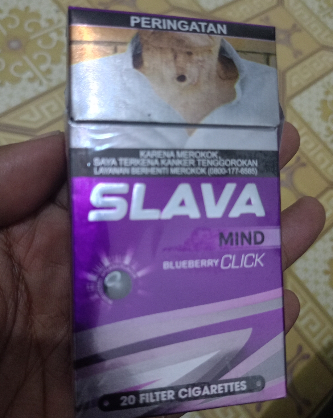 Faktanya, Rokok SLAVA berisi 20 batang dengan jenis SKM