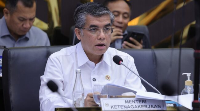 Menteri Ketenagakerjaan (Menaker) Yassierli, F-Biro Humas 