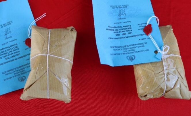 
					Sabu-sabu yang berhasil digagalkan di Bandara RHF Tanjungpinang pada 14 April 2026 lalu. F-Humas Polresta Tanjungpinang 