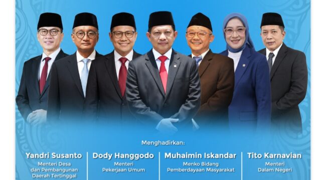 Sejumlah menteri yang akan hadir dalam acara tersebut, Jum'at (24/04) .