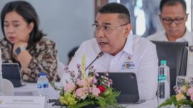 Wakil Menteri (Wamen) ATR/Wakil Kepala (Waka) BPN, Ossy Dermawan, dalam Rapat Koordinasi (Rakor) Tingkat Menteri di Stasiun Tanahabang Baru, Jakarta, Rabu (22/04/2026).