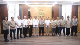 pengurus PWI Pusat dalam audiensi bersama Kapolda Kepri, Selasa (5/5/2026)