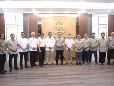 pengurus PWI Pusat dalam audiensi bersama Kapolda Kepri, Selasa (5/5/2026)