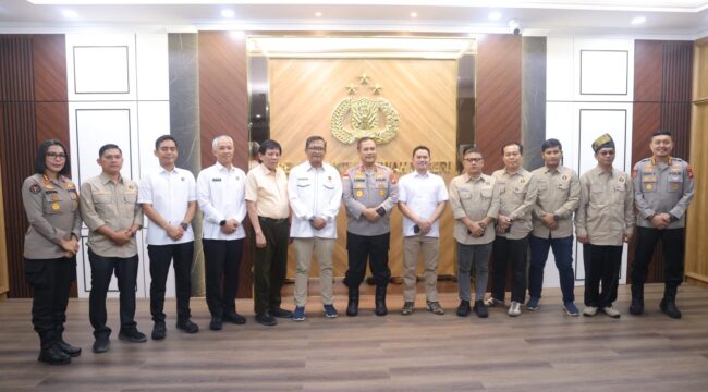 pengurus PWI Pusat dalam audiensi bersama Kapolda Kepri, Selasa (5/5/2026)