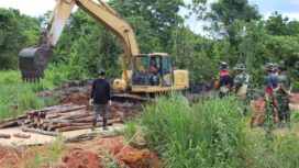 Kodim 0315/Tanjungpinang Bangun Jembatan Garuda di Bintan, Wujud Dukungan Program Nasional dari Presiden RI
