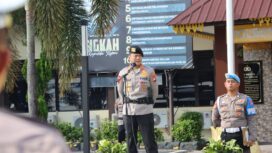 Kapolresta Tanjungpinang Pimpin Apel Kesiapan Pengamanan Hari Raya IdulAdha 1447 H di lapangan Bhayangkara Mapolresta Tanjungpinang. Selasa (26/05/2026)