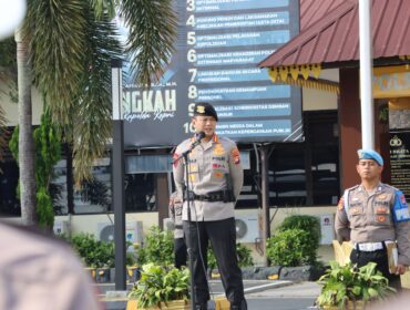 Kapolresta Tanjungpinang Pimpin Apel Kesiapan Pengamanan Hari Raya IdulAdha 1447 H di lapangan Bhayangkara Mapolresta Tanjungpinang. Selasa (26/05/2026)