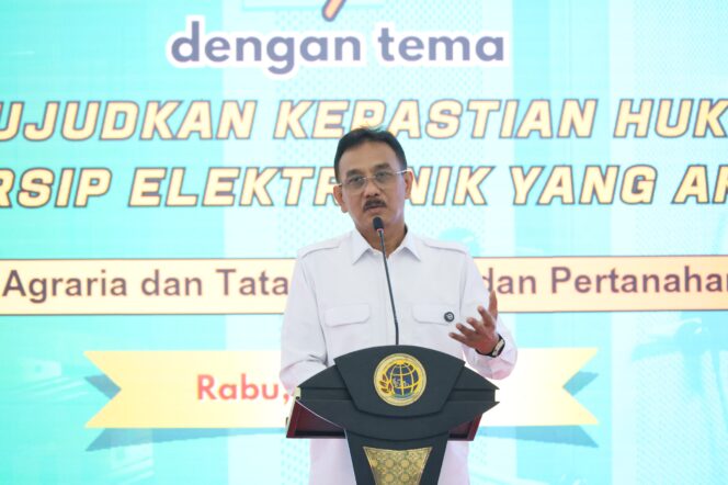 
					Peralihan Arsip Pertanahan Elektronik sebagai Sebuah Keniscayaan, Sekjen ATR/BPN: Harus Dikelola dengan Baik