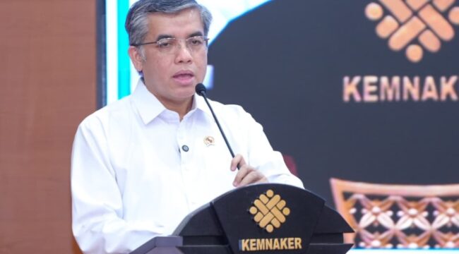 Menteri Ketenagakerjaan (Menaker) Yassierli