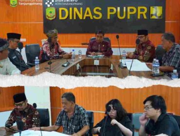 Kepala Dinas PUPR Kota Tanjungpinang, Rusli, dan dihadiri Kepala Dinas Penanaman Modal dan Pelayanan Terpadu Satu Pintu (DPMPTSP) Kota Tanjungpinang Adi Firmansyah, Kepala Dinas Komunikasi dan Informatika Kota Tanjungpinang Teguh Susanto, Kabid Penaatan Lingkungan dan Peningkatan Kapasitas Lingkungan Hidup DLH, Desryati, Sekretaris Dinas Perumahan, Permukiman dan Pertamanan Kota Tanjungpinang M. Irfan, beserta bidang teknis terkait dari Dinas PUPR. Hadir pula pemilik Perumahan Cristal Abadi 3, Joni, bersama jajaran, Kamis (30/04)