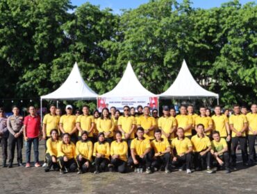 Peraayaan Hari Buruh Polresta Tanjungpinang, Jumat (01/05). 