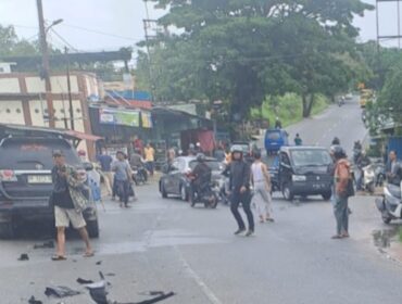 Lokasi Kecelakaan Toyota Fortuner yang dikemudikan oleh WNA yang menewaskan personil TNI AL di Batu 13 Tanjungpinang, Jumat (08/05) F-Warga