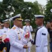 Komandan Satuan Kapal Ranjau (Dansatran) Koarmada I Kolonel Laut (P) Yusup Yanto , M.Tr.Hanla., M.M., CTMP. mewakili Pangkoarmada I menghadiri Upacara Pelantikan dan Penyumpahan Pendidikan Pertama Tamtama (Dikmata) TNI AL Angkatan XLVI TA 2026 di Satdik 1 Kodiklatal Tanjung Uban, Sabtu 09 Mei 2026.