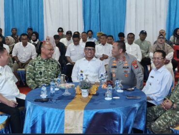 Wakil Gubernur Kepulauan Riau Nyanyang Haris Pratamura mengikuti peluncuran 1.061 Koperasi Desa/Kelurahan Merah Putih (KDKMP) wilayah Jawa Timur dan Jawa Tengah oleh Presiden Republik Indonesia secara virtual dari Pasar Hang Tuah, Batu Besar, Kota Batam, Sabtu (16/5).