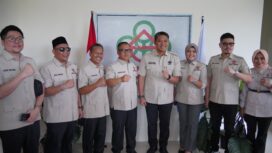 Wakil Gubernur Kepulauan Riau, Nyanyang Haris Pratamura, menghadiri Kantor Sekretariat Dewan Pimpinan Daerah (DPD) Himpunan Kerukunan Tani Indonesia (HKTI) Provinsi Kepulauan Riau di Batam, Senin (29/6/2026).