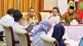 Gubernur Kepulauan Riau H. Ansar Ahmad memimpin langsung Rapat Koordinasi Persiapan Pembangunan Sekolah Rakyat di Provinsi Kepulauan Riau yang digelar di Gedung Daerah, Tanjungpinang, Senin (15/6/2026).