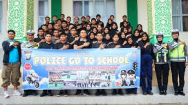 Satuan Lalu Lintas (Satlantas) Polresta Tanjungpinang kembali melaksanakan program Police Go To School dengan memberikan sosialisasi keselamatan berlalu lintas kepada para pelajar di SMA Negeri 2 Tanjungpinang, Senin (8/6/2026).