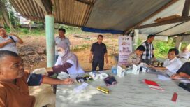 Seksi Kedokteran dan Kesehatan (Sidokkes) menggelar kegiatan Bakti Kesehatan berupa pemeriksaan kesehatan gratis bagi masyarakat dan buruh di Kota Tanjungpinang, Rabu (10/6/2026).