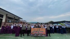 Sat Binmas Polresta Tanjungpinang dan BNN Edukasi Pelajar SMPN 5 tentang Bahaya Narkoba dan Bullying