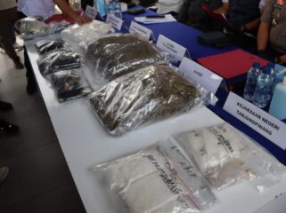 Narkoba jenis sabu-sabu dan Ganja yang berhasil di ungkap Satresnarkoba Polresta Tanjungpinang.
