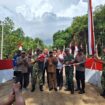 Peresmian Jembatan Aramco Garuda Sungai Kangboi