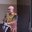 Kepala Dinas Penanaman Modal dan Pelayanan Terpadu Satu Pintu (DPMPTSP) Provinsi Kepulauan Riau, Hasfarizal Handra saat menyampaikan sambutan, Rabu (24/06)