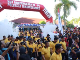 Kapolresta Tanjungpinang, Kombes Pol. Indra Ranu Dikarta, secara langsung melepas para peserta, Sabtu (27/06)