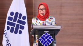 Pelaksana Tugas (Plt.) Direktur Jenderal Pembinaan Penempatan Tenaga Kerja dan Perluasan Kesempatan Kerja (Binapenta dan PKK) Kemnaker, Estiarty Haryani,