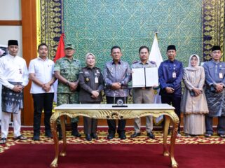Gubernur Kepulauan Riau (Kepri) Ansar Ahmad membuka Rapat Koordinasi Awal Gugus Tugas Reforma Agraria (GTRA) Provinsi Kepri Tahun 2026 di Gedung Daerah, Tanjungpinang, Selasa (7/7/2026).