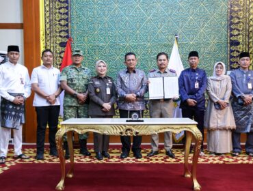 Gubernur Kepulauan Riau (Kepri) Ansar Ahmad membuka Rapat Koordinasi Awal Gugus Tugas Reforma Agraria (GTRA) Provinsi Kepri Tahun 2026 di Gedung Daerah, Tanjungpinang, Selasa (7/7/2026).