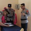 Kapolres Bintan, AKBP Argya Satrya Bhawana saat memimpin upacara serah terima jabatan Kasat Narkoba dan Kabag SDM, Kamis (02/07)