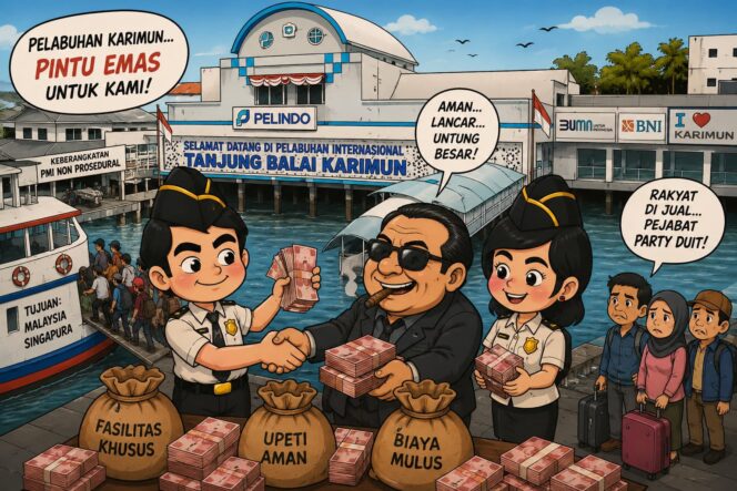 
					Ilustrasi dugaan permainan dalam Pemberangkatan Pekerja Migran di Kabupaten Karimun 