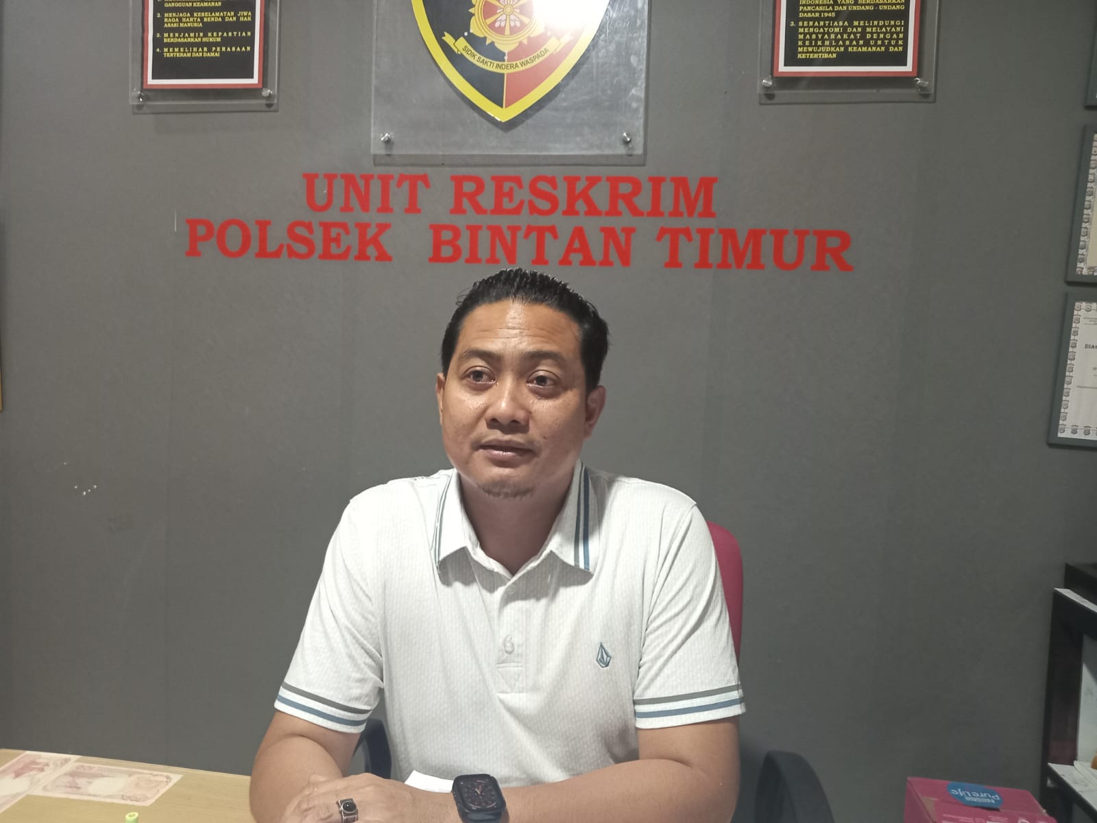 Kanit Reskrim Polsek Bintan Timur, Iptu Yofi Akbar. Foto-Yuli