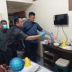 Tim Inafis Polresta Tanjungpinang dan Anggota Polsek Tanjungpinang Barat saat melakukan olah TKP, Jum'at (18/07)