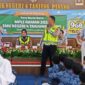 Satlantas Polresta Tanjungpinang melalui Unit Keamanan dan Keselamatan (Kamsel) menggelar kegiatan Police Goes To School dalam rangka Masa Pengenalan Lingkungan Sekolah (MPLS) di SMKN 4 Tanjungpinang