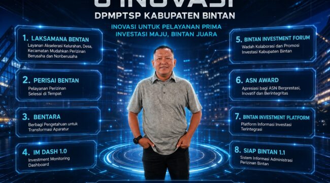Pelaksana Tugas (Plt.) Kepala DPMPTSP Kabupaten Bintan, Rusli, ST., MT.,