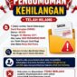 Pengumuman Kehilangan SKGR