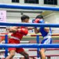 Prajurit KRI Malahayati-362, Serda Kom Asrul Toda, meraih medali perunggu pada Kejuaraan Tinju Piala Wali Kota Surabaya yang berlangsung di GOR Pancasila, Surabaya, Minggu (28/6/2026).