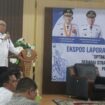 Kepala DPMPTS Kepri, Hasfarizal Handra saat menyampaikan sambutan 