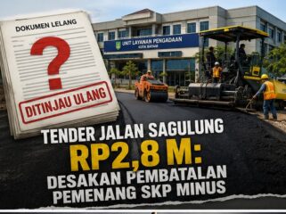 Ilustrasi proyek peningkatan jalan dan dokumen tender.