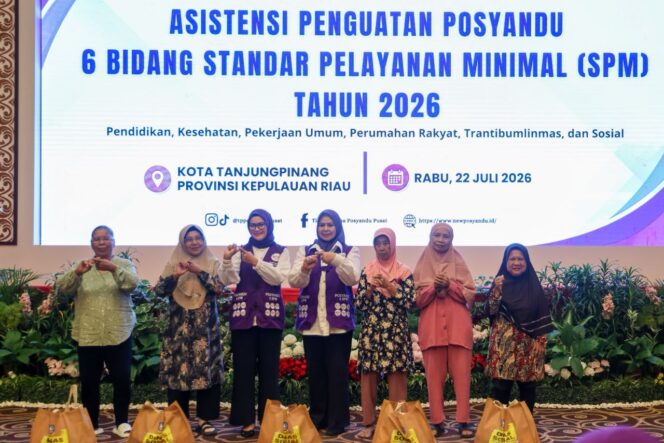 
					Kementerian Dalam Negeri melalui Direktorat Fasilitasi Lembaga Kemasyarakatan dan Adat, Desa, PKK, dan Posyandu menggelar Asistensi Penguatan Posyandu Enam Bidang Standar Pelayanan Minimal (SPM) Tahun 2026 di Aula Wan Seri Beni, Dompak, Rabu (22/7).
