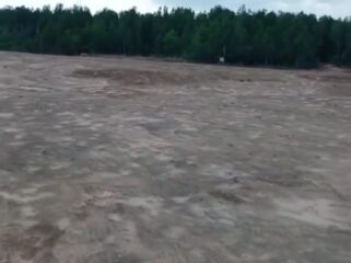 Lahan yang berada didalam Kawasan Hutan Produksi di Jembatan Dompak, Kelurahan Dompak, ditimbun tanpa mengantongi izin Pemanfaatan Kawasan Hutan,