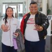 Supardi Ar alias Lemo, Pengurus PC Tidar Kota Tanjungpinang saat mendampingi Ketua umum PP Tidar, Rahayu Saraswati Djojohadikusumo 