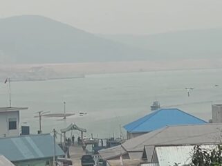 Kabut asap kembali menyelimuti Kecamatan Tambelan, Kabupaten Bintan, Kepulauan Riau.