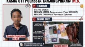 MB diamankan polisi dalam OTT di Jalan Bintan, Kota Tanjungpinang, pada Jumat (25/9/2026).