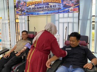 Sambut HUT Humas Polri ke-75, Polres Bintan Gelar Donor Darah, 13 Personel Turut Berpartisipasi